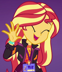 Size: 558x647 | Tagged: safe, screencap, sunset shimmer, better together, equestria girls, cropped, cute, how to backstage, shimmerbetes, solo