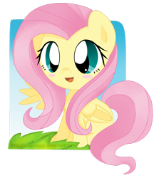 Size: 1024x1150 | Tagged: safe, artist:posey-11, artist:posy-docsy, fluttershy, pegasus, pony, chibi, solo