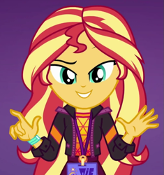 Size: 643x684 | Tagged: safe, screencap, sunset shimmer, better together, equestria girls, cropped, how to backstage, solo