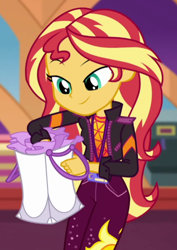 Size: 452x640 | Tagged: safe, screencap, sunset shimmer, better together, equestria girls, cropped, female, how to backstage, solo