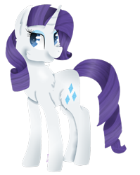 Size: 1024x1284 | Tagged: safe, artist:sprinkledashyt, rarity, pony, unicorn, lineless, simple background, solo, standing, transparent background