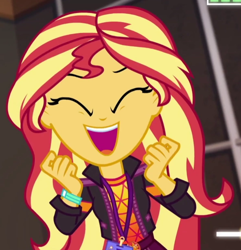 Size: 592x615 | Tagged: safe, screencap, sunset shimmer, better together, equestria girls, cropped, cute, how to backstage, shimmerbetes, solo