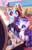 Size: 4000x6182 | Tagged: safe, artist:valcron, rarity, sassy saddles, pony, unicorn, absurd resolution, colored pupils, cute, duo, female, levitation, magic, makeup, mare, mirror, open mouth, open smile, raribetes, sassybetes, smiling, telekinesis