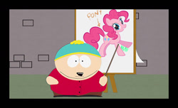 Size: 1430x869 | Tagged: safe, edit, pinkie pie, earth pony, pony, eric cartman, parody, south park