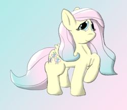 Size: 500x433 | Tagged: safe, artist:firefanatic, fluttershy, pegasus, pony, female, mare, pink mane, solo, yellow coat