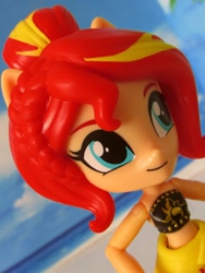 Size: 900x1200 | Tagged: safe, artist:whatthehell!?, sunset shimmer, equestria girls, beach, clothes, doll, equestria girls minis, photo, toy