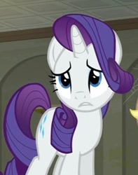 Size: 345x438 | Tagged: safe, screencap, rarity, pony, unicorn, the saddle row review, cute, solo