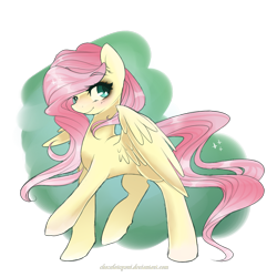 Size: 1000x1000 | Tagged: safe, artist:chocolateponi, fluttershy, pegasus, pony, female, looking at you, mare, solo