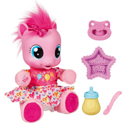 Size: 1700x1700 | Tagged: safe, pinkie pie, baby, cute, irl, official, photo, so soft, toy