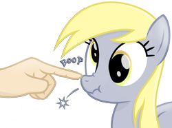 Size: 3700x2750 | Tagged: safe, artist:devfield, derpy hooves, human, pegasus, pony, atg 2020, boop, female, folded wings, glow, hand, lens flare, light, mare, newbie artist training grounds, offscreen character, offscreen human, scrunchy face, semi-transparent background, shadow, shine, show accurate, simple background, transparent background, wings