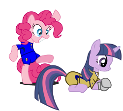 Size: 1225x1096 | Tagged: safe, artist:ironm17, derpibooru import, pinkie pie, twilight sparkle, earth pony, pony, clothes, football, gloves, italy, jersey, short-sleeved goalkeeper jersey, world cup