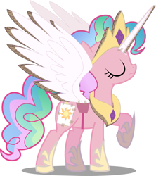 Size: 843x948 | Tagged: safe, artist:tensaioni, pinkie pie, earth pony, pony, cardboard, cardboard wings, clothes, costume, fake alicorn, fake cutie mark, fake horn, fake wings, simple background, solo, white background