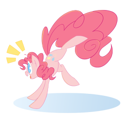 Size: 1280x1211 | Tagged: safe, artist:kelcasual, pinkie pie, earth pony, pony, simple background, solo, transparent background