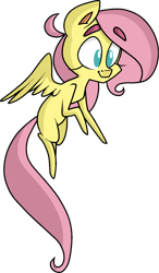 Size: 921x1577 | Tagged: safe, artist:strangiesleepy, fluttershy, pegasus, pony, blank flank, filly, floating, looking at something, simple background, solo, transparent background, younger