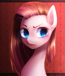 Size: 515x600 | Tagged: safe, artist:hosikawa, pinkie pie, earth pony, pony, bust, female, mare, pinkamena diane pie, portrait, solo