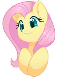 Size: 600x800 | Tagged: safe, artist:uncertainstardust, fluttershy, pegasus, pony, bust, cute, flutterbob, portrait, shyabetes, simple background, smiling, solo, transparent background