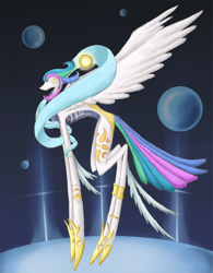 Size: 1400x1796 | Tagged: safe, artist:crazy-sanity, princess celestia, alicorn, pony, goddess, impossibly long legs, solo, wat