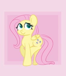 Size: 834x958 | Tagged: safe, artist:flaminbunny, fluttershy, pegasus, pony, cute, series, shy, solo