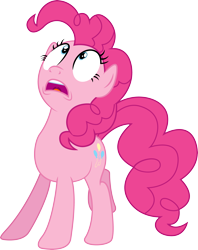 Size: 3598x4550 | Tagged: safe, artist:illumnious, pinkie pie, earth pony, pony, party pooped, absurd resolution, juxtaposition bait, simple background, solo, transparent background, vector