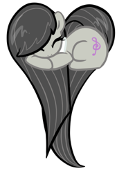 Size: 308x422 | Tagged: safe, artist:chiramii-chan, octavia melody, earth pony, pony, g4, cute, cutie mark, eyes closed, female, heart pony, hooves, mare, simple background, solo, transparent background, vector