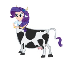 Size: 810x675 | Tagged: source needed, useless source url, safe, artist:theunknowenone1, rarity, centaur, cow, equestria girls, bracelet, cow ears, hand on hip, horns, human coloration, jewelry, raricow, species swap, udder