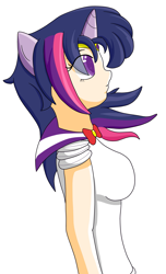 Size: 2191x3610 | Tagged: safe, artist:sailormod, derpibooru import, twilight sparkle, human, anime, eared humanization, horned humanization, humanized, sailor magic, sailor moon, sailor scout, simple background, solo, white background