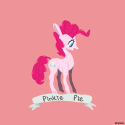 Size: 500x500 | Tagged: safe, artist:dilandau203, pinkie pie, earth pony, pony, female, mare, solo