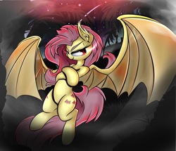 Size: 3000x2580 | Tagged: safe, artist:madacon, fluttershy, pegasus, pony, female, flutterbat, mare, solo