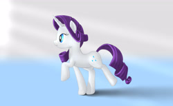 Size: 5080x3130 | Tagged: safe, artist:stratodraw, rarity, pony, unicorn, absurd resolution, elegant, female, frown, gradient background, mare, profile, raised hoof, raised leg, solo