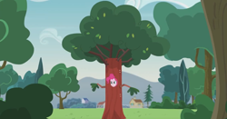 Size: 900x472 | Tagged: safe, screencap, pinkie pie, equestria girls, friendship games, pinkie spy (short), clothes, costume, disguise, female, meme, pinkie spy, solo, tree, tree costume