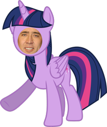 Size: 1600x1891 | Tagged: safe, derpibooru import, edit, twilight sparkle, twilight sparkle (alicorn), alicorn, pony, 1000 hours in ms paint, cagebooru, female, mare, ms paint, nicolas cage, simple background, transparent background, vector