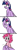 Size: 600x1818 | Tagged: safe, artist:karpet-shark, derpibooru import, pinkie pie, twilight sparkle, twilight sparkle (alicorn), alicorn, earth pony, pony, april fools, chest fluff, clothes, costume, disguise, female, mare, pinkie-daily, tumblr, twily-daily