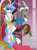 Size: 2048x2732 | Tagged: safe, artist:percy-mcmurphy, discord, princess celestia, alicorn, pony, celestia is not amused, crown, discord being discord, dislestia, heart, hug, jewelry, male, necklace, regalia, shipping, straight, unamused