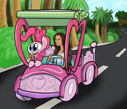 Size: 1184x1020 | Tagged: safe, artist:joeywaggoner, artist:lady-darkstreak, pinkie pie, earth pony, pony, collaboration, applejack truck, commission, jane rizzoli, rizzoli and isles, who framed roger rabbit