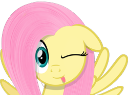 Size: 1873x1404 | Tagged: safe, artist:zacatron94, fluttershy, pegasus, pony, female, mare, pink mane, solo, yellow coat