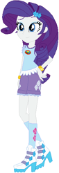 Size: 190x556 | Tagged: safe, artist:ra1nb0wk1tty, rarity, equestria girls, legend of everfree, boots, bracelet, camp everfree outfits, clothes, hand on hip, jewelry, raised leg, shorts, simple background, socks, solo, white background