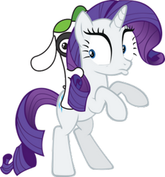 Size: 298x320 | Tagged: safe, artist:priparonga s/a, rarity, pony, unicorn, doki, simple background, transparent background, wide eyes