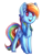 Size: 958x1277 | Tagged: safe, artist:deraniel, derpibooru import, rainbow dash, pegasus, pony, beady eyes, cheek fluff, chest fluff, cute, dashabetes, ear fluff, eye clipping through hair, female, fluffy, leg fluff, mare, open mouth, simple background, solo, transparent background