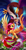 Size: 529x1000 | Tagged: safe, artist:tsaoshin, discord, fluttershy, pegasus, pony, duo, flower, signature, spread wings, wings