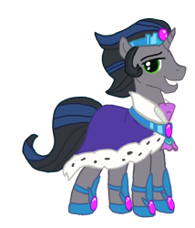 Size: 573x670 | Tagged: safe, derpibooru import, edit, idw, king sombra, pony, unicorn, reflections, spoiler:comic, gameloft, good king sombra, idw showified, lidded eyes, male, simple background, solo, stallion, transparent background