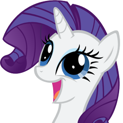 Size: 512x512 | Tagged: safe, artist:the smiling pony, rarity, pony, unicorn, .svg available, bust, derpibooru badge, portrait, rarara, simple background, solo, svg, transparent background, vector, wahaha