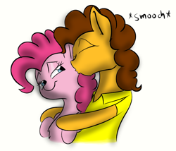 Size: 700x600 | Tagged: safe, artist:xxmarkingxx, cheese sandwich, pinkie pie, earth pony, pony, cheesepie, female, kissing, male, shipping, straight