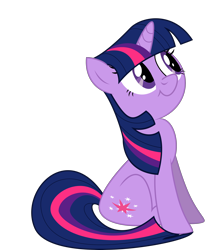 Size: 3000x3399 | Tagged: safe, artist:eagle1division, derpibooru import, twilight sparkle, unicorn twilight, pony, unicorn, :t, adorable face, cute, female, high res, looking up, mare, simple background, sitting, smiling, solo, transparent background, twiabetes, vector