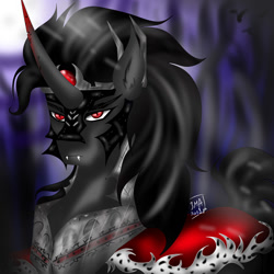 Size: 1024x1024 | Tagged: safe, artist:martazap3, derpibooru import, king sombra, pony, unicorn, armor, male, solo