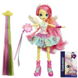 Size: 2000x2000 | Tagged: safe, fluttershy, equestria girls, rainbow rocks, doll, feet, hasbro, ponied up, sandals, solo, toy