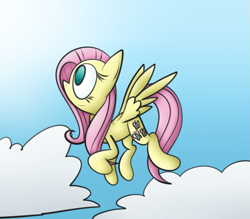 Size: 721x633 | Tagged: safe, artist:mr. rottson, fluttershy, pegasus, pony, female, flying, mare, solo