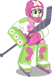 Size: 604x900 | Tagged: safe, artist:punzil504, fluttershy, equestria girls, friendship games, fluttershy the goalie, goalie, hockey, ice hockey, simple background, solo, transparent background, vector