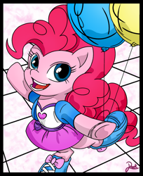 Size: 1794x2198 | Tagged: safe, artist:8darknesss8, artist:beamsaber, pinkie pie, earth pony, pony, equestria girls outfit, solo