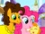 Size: 1024x768 | Tagged: safe, artist:infogirl101, cheese sandwich, pinkie pie, pound cake, pumpkin cake, earth pony, pony, foalsitting