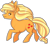 Size: 517x453 | Tagged: safe, artist:captivelegacy, applejack, earth pony, pony, female, mare, solo, sticker